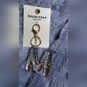 Baublebar M Bag Charm Gold and Multicolor Rhinestone